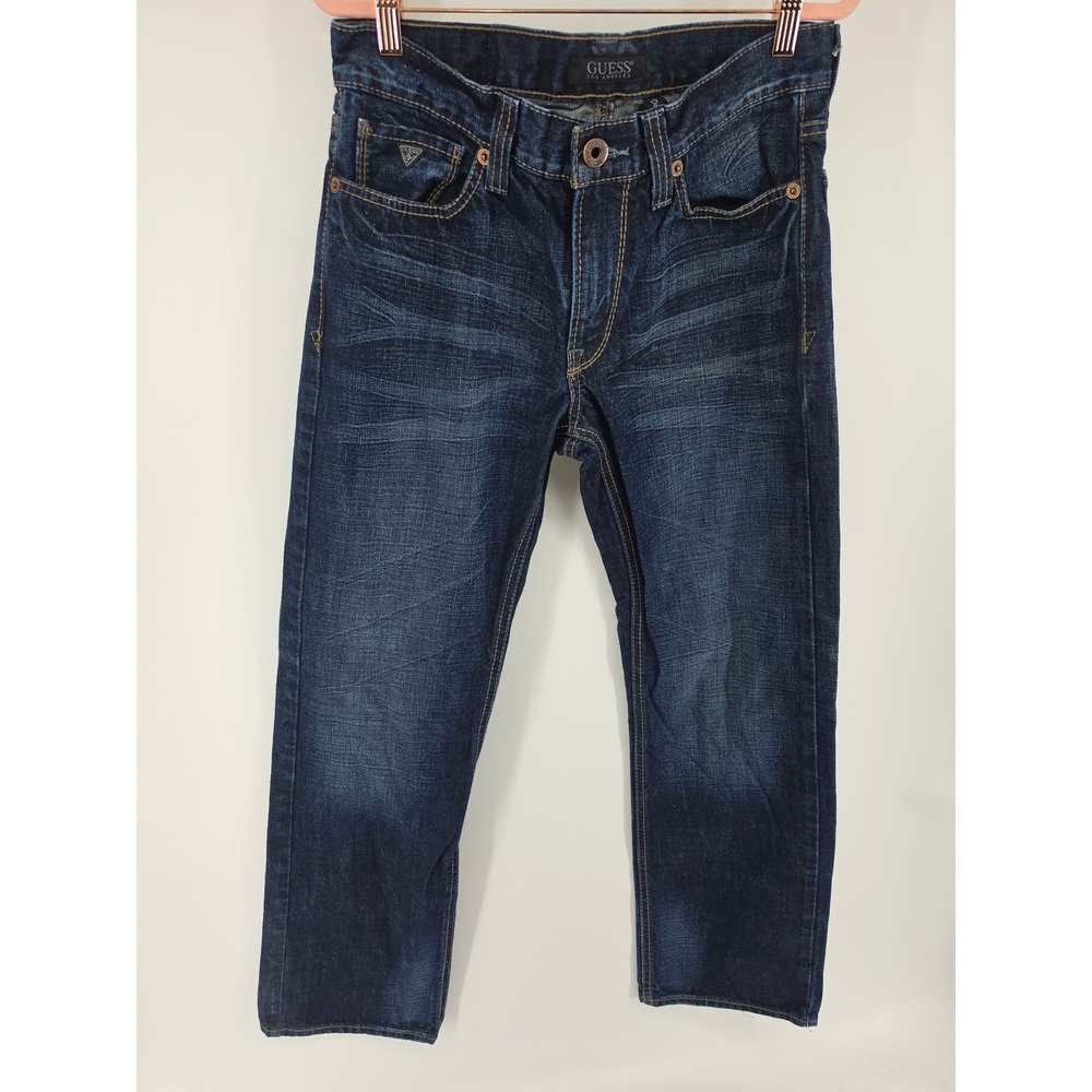 Guess Los Angeles Desmond Relaxed Fit Dark Wash Jeans 32x32 3R9012B2F43